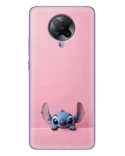 Чехол для Xiaomi POCO F2 Pro с картинкой «Stitch выглядывает»