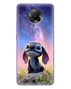 Чехол для Xiaomi POCO F2 Pro с картинкой «Стич на рассвете»