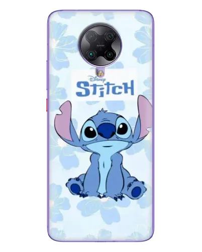 Чехол для Xiaomi POCO F2 Pro с картинкой «Stitch среди цветов»