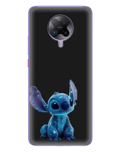 Чехол для Xiaomi POCO F2 Pro с картинкой «Стич на черном»