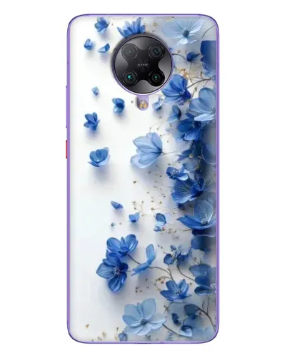 Чехол для Xiaomi POCO F2 Pro с картинкой «Голубой цветочный каскад» Чехол для Xiaomi POCO F2 Pro с картинкой «Голубой цветочный каскад»