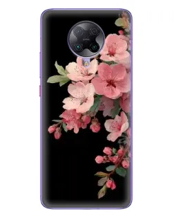 Чехол для Xiaomi POCO F2 Pro с картинкой «Розовая ветка сакуры»