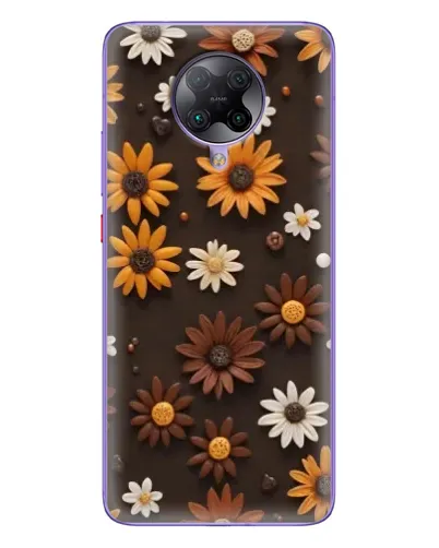 Чехол для Xiaomi POCO F2 Pro с картинкой «Узор из маленьких подсолнухов» Чехол для Xiaomi POCO F2 Pro с картинкой «Узор из маленьких подсолнухов»