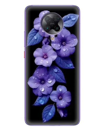Чехол для Xiaomi POCO F2 Pro с картинкой «Фиолетовые цветы с росою» Чехол для Xiaomi POCO F2 Pro с картинкой «Фиолетовые цветы с росою»
