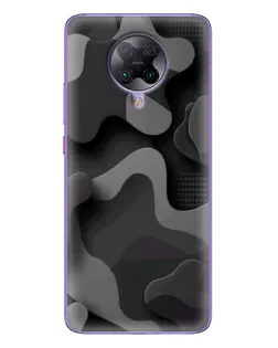 Чохол для Xiaomi POCO F2 Pro з картинкою «Темний абстрактний камуфляж»