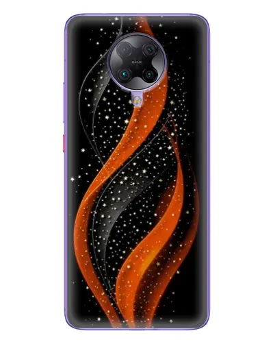 Чехол для Xiaomi POCO F2 Pro с картинкой «Огненная звездная волна»