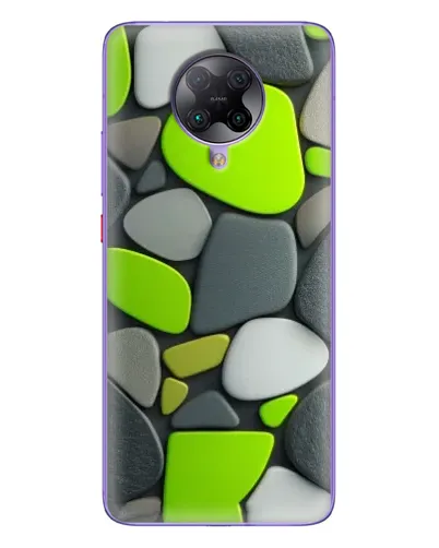 Чехол для Xiaomi POCO F2 Pro с картинкой «Яркая неоновая галька»
