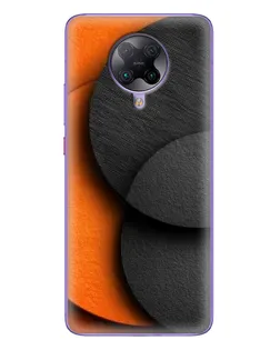 Чехол для Xiaomi POCO F2 Pro с картинкой «Геометрия оранжевых кругов»