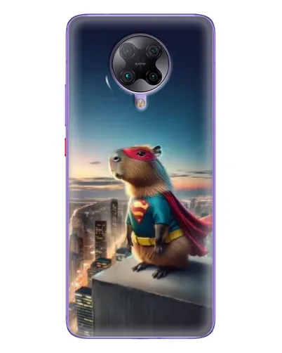 Чехол для Xiaomi POCO F2 Pro с картинкой «Капи-мен супергерой»