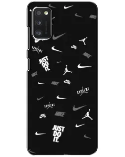 Чохол для Xiaomi POCO M3 з картинкою «Nike Black Pattern»