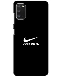 Чехол для Xiaomi POCO M3 с картинкой «Минимализм от Nike»