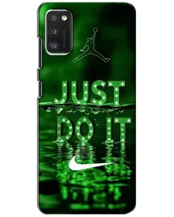 Чехол для Xiaomi POCO M3 с картинкой «Зеленый неоновый Nike»