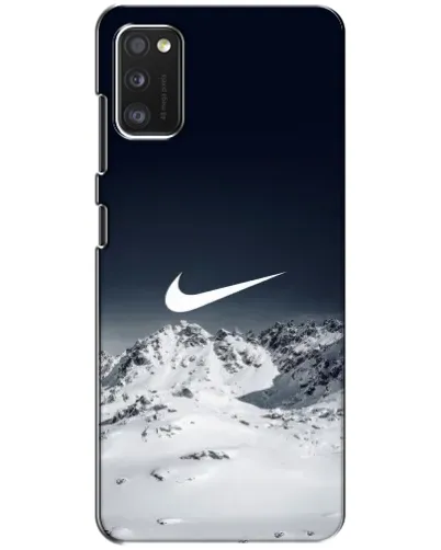 Чехол для Xiaomi POCO M3 с картинкой «Nike — зимние горы»