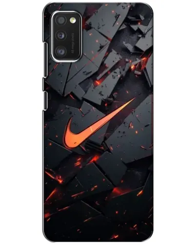 Чехол для Xiaomi POCO M3 с картинкой «Nike — эффект разломов»