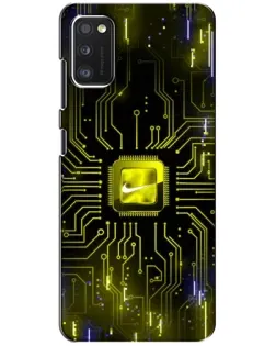 Чехол для Xiaomi POCO M3 с картинкой «Nike — золотая искра»