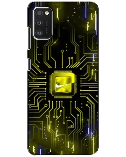 Чехол для Xiaomi POCO M3 с картинкой «Nike — золотая искра»