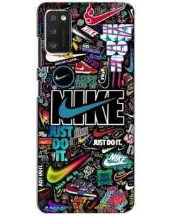 Чохол для Xiaomi POCO M3 з картинкою «Яскравий колаж Nike»