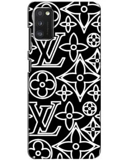 Чехол для Xiaomi POCO M3 с картинкой «Черно-белый узор LV»