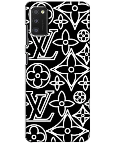 Чехол для Xiaomi POCO M3 с картинкой «Черно-белый узор LV»