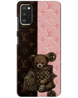 Чехол для Xiaomi POCO M3 с картинкой «Мишка в стиле LV»