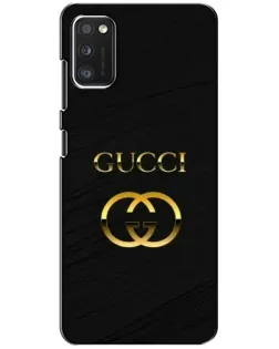 Чохол для Xiaomi POCO M3 з картинкою «Золотий логотип Gucci»