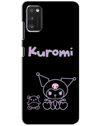 Чехол для Xiaomi POCO M3 с картинкой «Kuromi — черный минимализм»