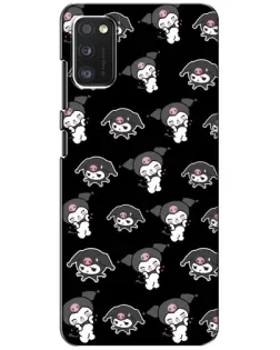 Чехол для Xiaomi POCO M3 с картинкой «Черный паттерн Kuromi»