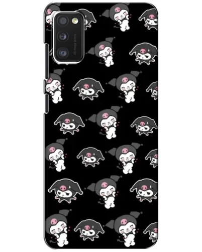 Чехол для Xiaomi POCO M3 с картинкой «Черный паттерн Kuromi»