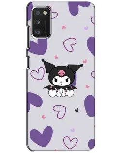 Чехол для Xiaomi POCO M3 с картинкой «Kuromi и лавандовые сердца»