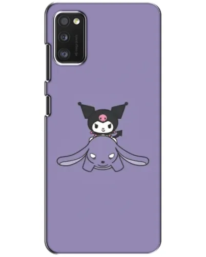 Чехол для Xiaomi POCO M3 с картинкой «Kuromi на лиловом фоне»