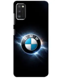 Чохол для Xiaomi POCO M3 з картинкою «BMW — неонове сяйво»