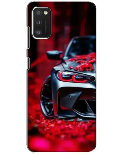Чохол для Xiaomi POCO M3 з картинкою «Спортивна BMW та квіти»