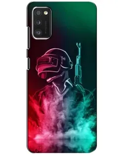 Чехол для Xiaomi POCO M3 с картинкой «PUBG — огненный воин»