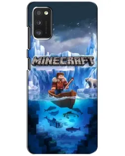 Чохол для Xiaomi POCO M3 з картинкою «Minecraft льодянийсвіт»