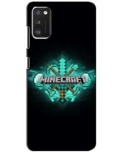 Чохол для Xiaomi POCO M3 з картинкою «Minecraft Diamond лого»