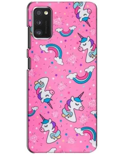 Чохол для Xiaomi POCO M3 з картинкою «Unicorn паттерн рожевий»