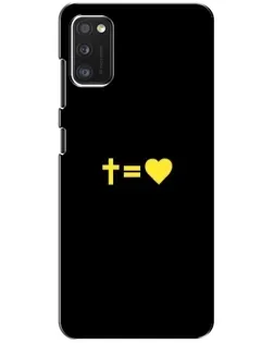 Чехол для Xiaomi POCO M3 с картинкой «Сердце и Крест»
