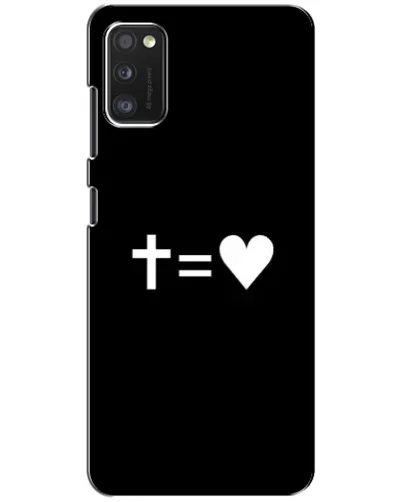 Чехол для Xiaomi POCO M3 с картинкой «Крест и Сердце»