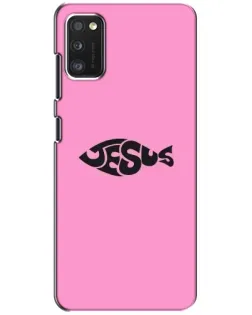 Чехол для Xiaomi POCO M3 с картинкой «Розовый символ  Jesus»