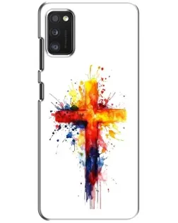 Чехол для Xiaomi POCO M3 с картинкой «Акварельный крест»