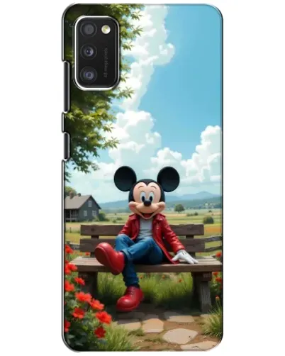 Чохол для Xiaomi POCO M3 з картинкою «Міккі на лавці»