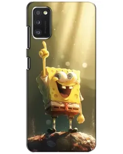 Чохол для Xiaomi POCO M3 з картинкою «Сяючий Спанч Боб»