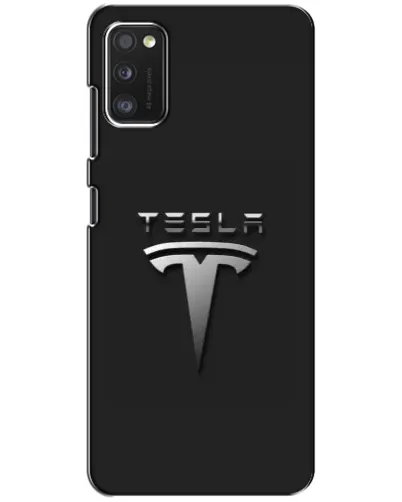 Чехол для Xiaomi POCO M3 с картинкой «Стальной логотип Tesla»