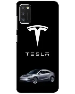 Чехол для Xiaomi POCO M3 с картинкой «Tesla Model Y»