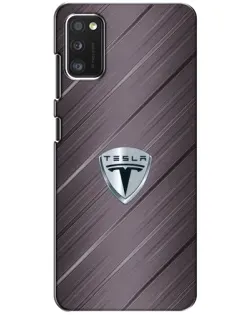 Чехол для Xiaomi POCO M3 с картинкой «Металлическая текстура Tesla»