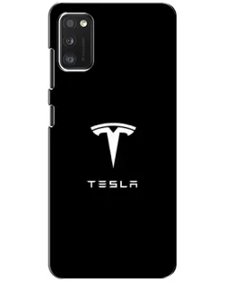 Чехол для Xiaomi POCO M3 с картинкой «Tesla White Logo»