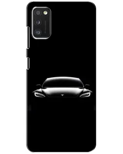 Чехол для Xiaomi POCO M3 с картинкой «Фары Tesla Night»