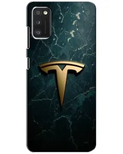 Чехол для Xiaomi POCO M3 с картинкой «Мраморная Tesla Gold»
