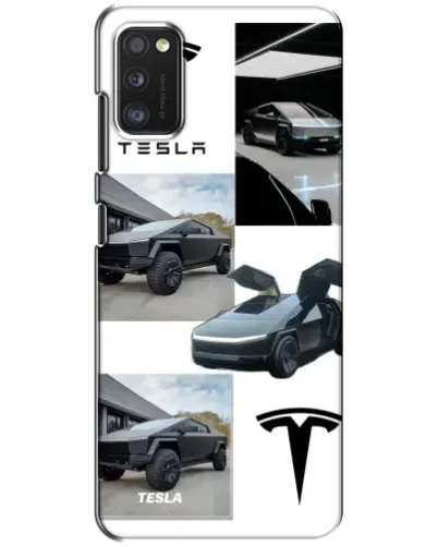 Чехол для Xiaomi POCO M3 с картинкой «Коллаж Cybertruck Tesla»