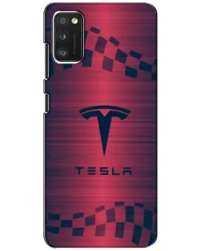 Чехол для Xiaomi POCO M3 с картинкой «Тесла красный карбон»